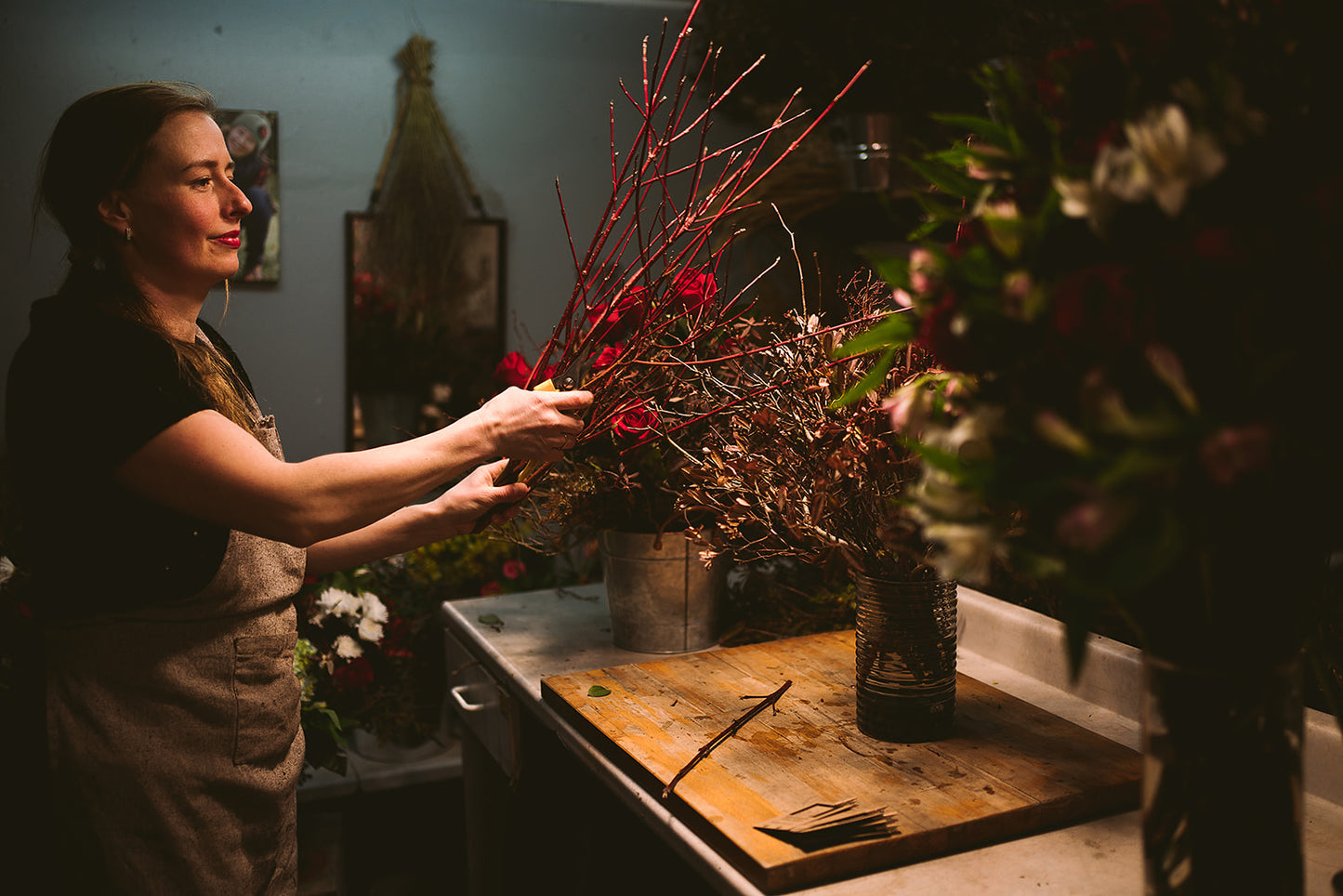 Christmas Bouquet in Vase