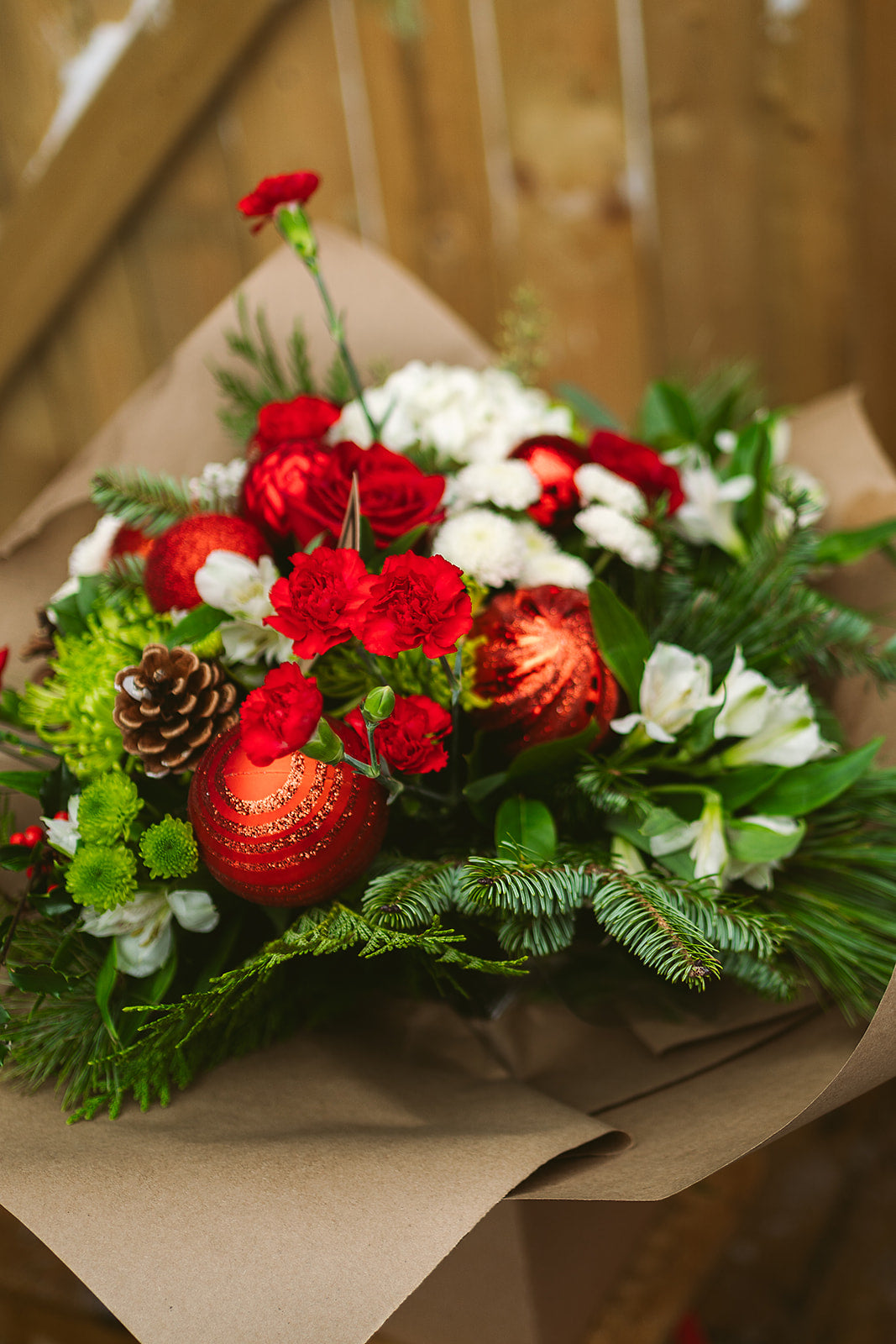 Christmas Bouquet in Vase